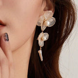 Cicada Wing Series Petite Floral Stud Earrings - COCOKIM