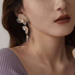 Cicada Wing Series Petite Floral Stud Earrings - COCOKIM