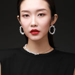 Thousand Faces Series Exaggerated Large Hoop Earrings - CKBLK2019085