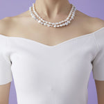 Thousand Faces Series Double Layer Irregular Pearl Necklace - CKBLK2020047