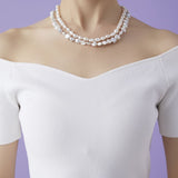 Thousand Faces Series Double Layer Irregular Pearl Necklace - CKBLK2020047