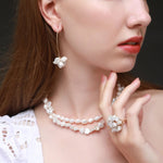 Thousand Faces Series Double Layer Irregular Pearl Necklace - CKBLK2020047