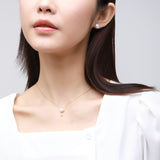 Thousand Faces Series Delicate Double Pearl Pendant Necklace - CKBLK2021014