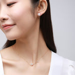 Thousand Faces Series Side Hanging Bead Exquisite Double Pearl Necklace - CKBLK2021015