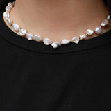 Thousand Faces Series Irregular Baroque Pearl Beaded Necklace - CKBLK2021021