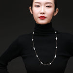 Thousand Faces Series Multi - pearl Long Chain Necklace/Sweater Chain - CKBLK2021023