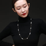 Thousand Faces Series Multi - pearl Long Chain Necklace/Sweater Chain - CKBLK2021023