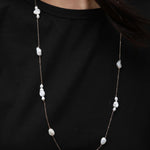 Thousand Faces Series Multi - pearl Long Chain Necklace/Sweater Chain - CKBLK2021023