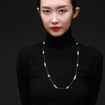 Thousand Faces Series Multi - pearl Long Chain Necklace/Sweater Chain - CKBLK2021023