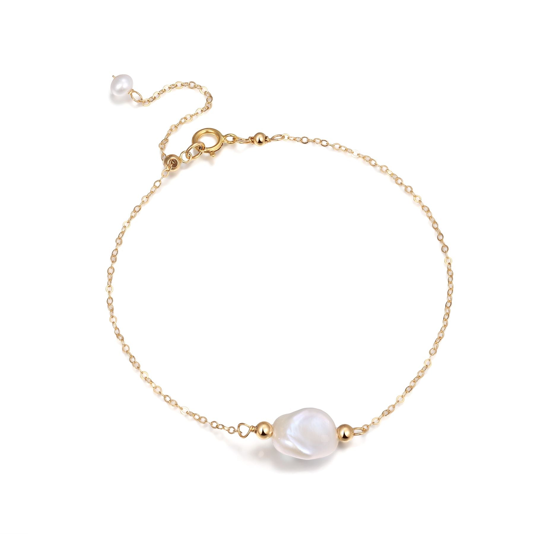 Thousand Faces Series Gold Baroque Pearl Bracelet - CKBLK2021027