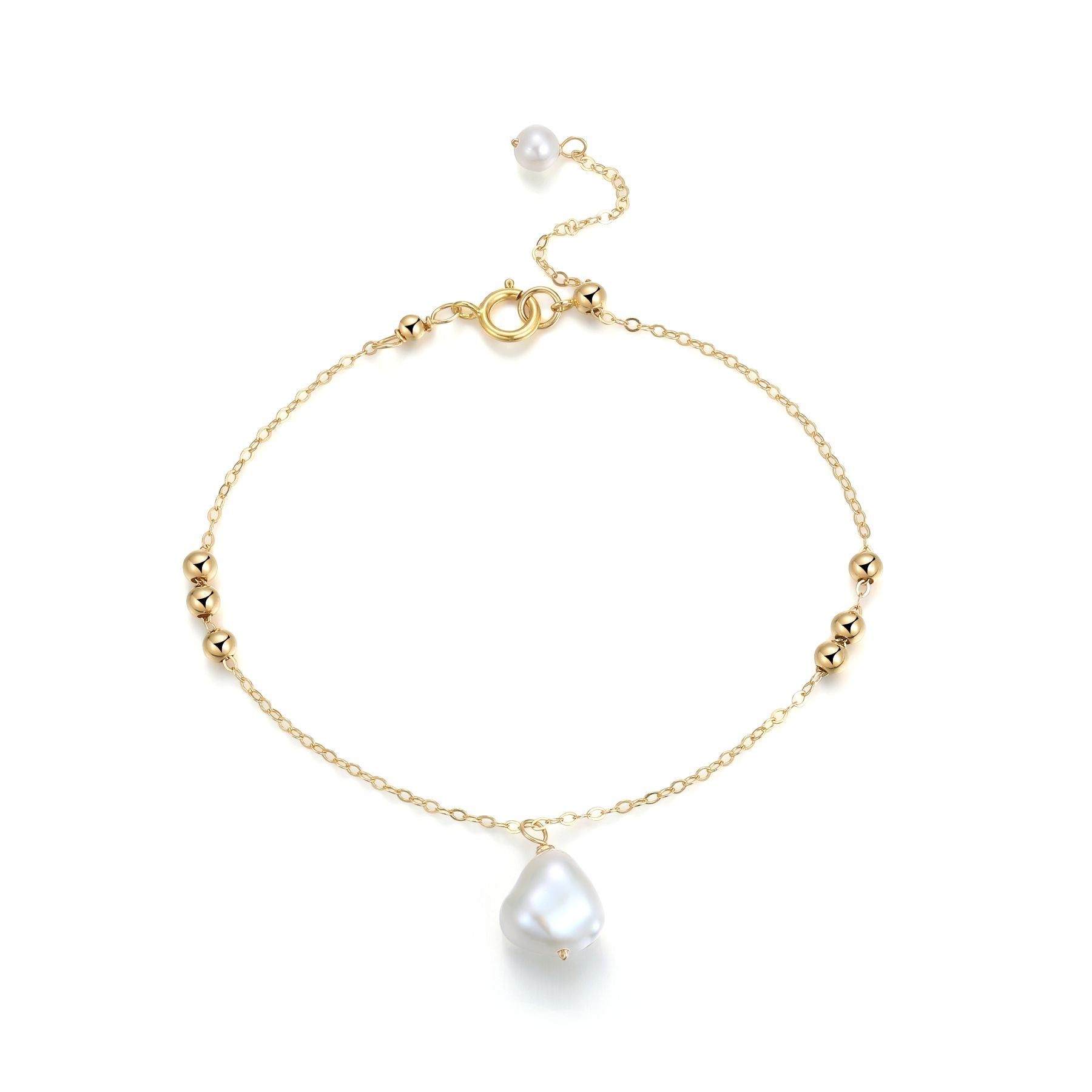 Thousand Faces Series Draped Single Pearl Delicate Bracelet - CKBLK2021028