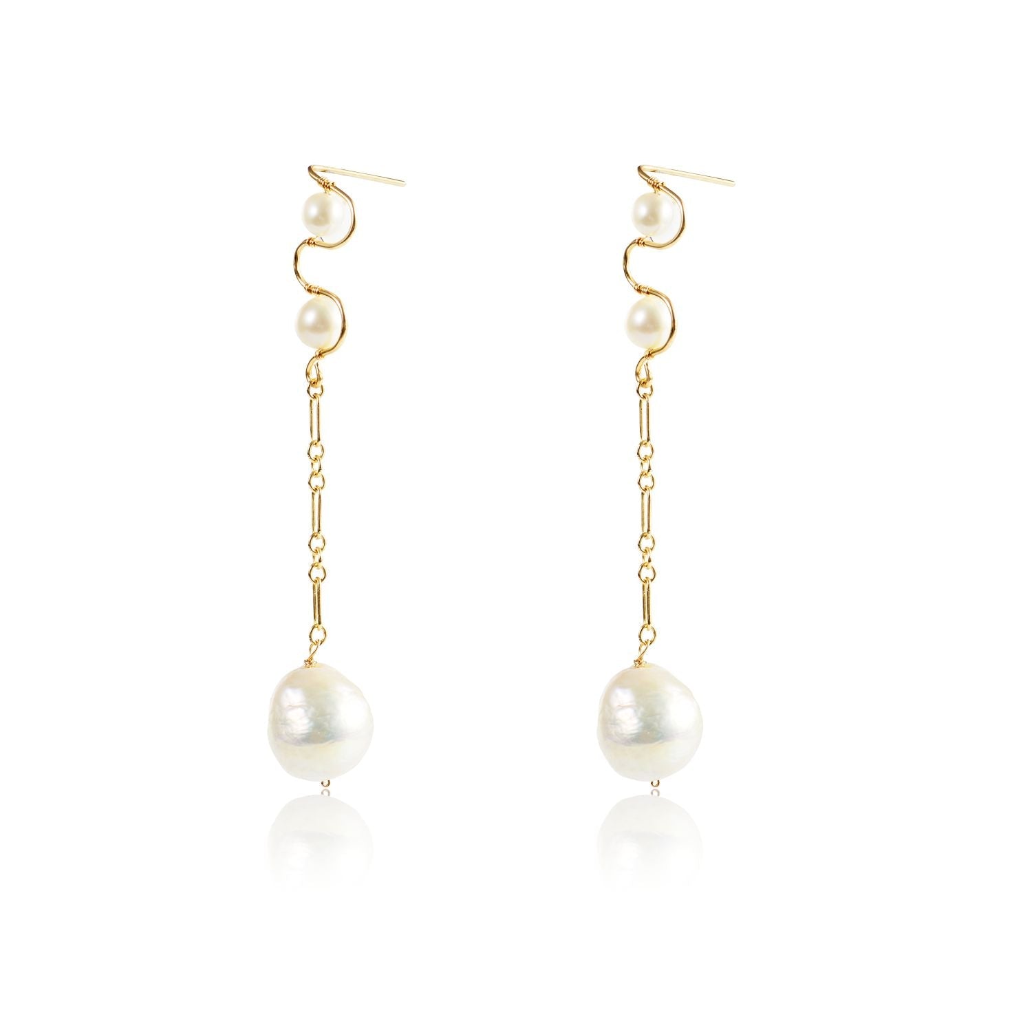 Thousand Faces Series M Hanging Pearl Earrings - CKBLK2021190