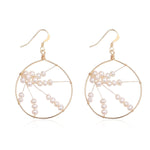 Geometric Series Plum Blossom Chandelier Earrings - CKCQ2019017