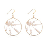 Geometric Series Plum Blossom Chandelier Earrings - CKCQ2019017