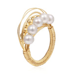 Geometric Series Three - dimensional Multi - layer Pearl Ring - CKCQ2019044 - 6