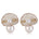 Cicada Wing Series Tiny Snowman Pearl Earrings - Gold - CKCY2023090