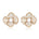 Cicada Wing Series Four - leaf Flower Pearl Earrings - CKCY2023092