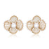 Cicada Wing Series Four - leaf Flower Pearl Earrings - CKCY2023092