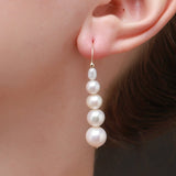 Embellished Series Gradient Pearl Dangle Earrings - CKDZ2020073