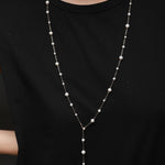 Embellished Series Long Style Pearl Chain Necklace - CKDZ2021081