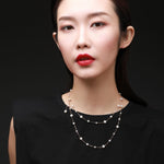 Embellished Series Long Style Pearl Chain Necklace - CKDZ2021081