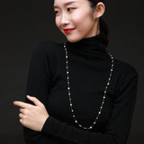 Embellished Series Long Style Pearl Chain Necklace - CKDZ2021081