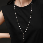 Embellished Series Long Style Pearl Chain Necklace - CKDZ2021081