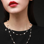 Embellished Series Long Style Pearl Chain Necklace - CKDZ2021081