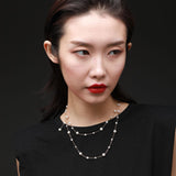 Embellished Series Long Style Pearl Chain Necklace - CKDZ2021081