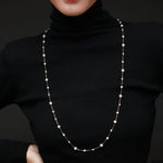 Embellished Series Long Style Pearl Chain Necklace - CKDZ2021081