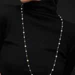 Embellished Series Long Style Pearl Chain Necklace - CKDZ2021081