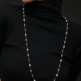 Embellished Series Long Style Pearl Chain Necklace - CKDZ2021081