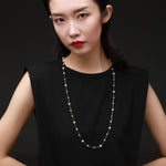 Embellished Series Long Style Pearl Chain Necklace - CKDZ2021081