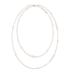 Embellished Series Long Elegant Necklace with Mixed Sizes of Pearls - CKDZ2021082