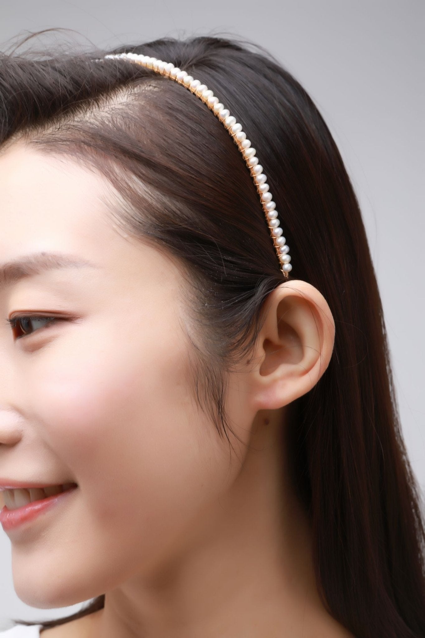 Embellished Series Small Pearl Headband Hair Pin - CKDZ2021088