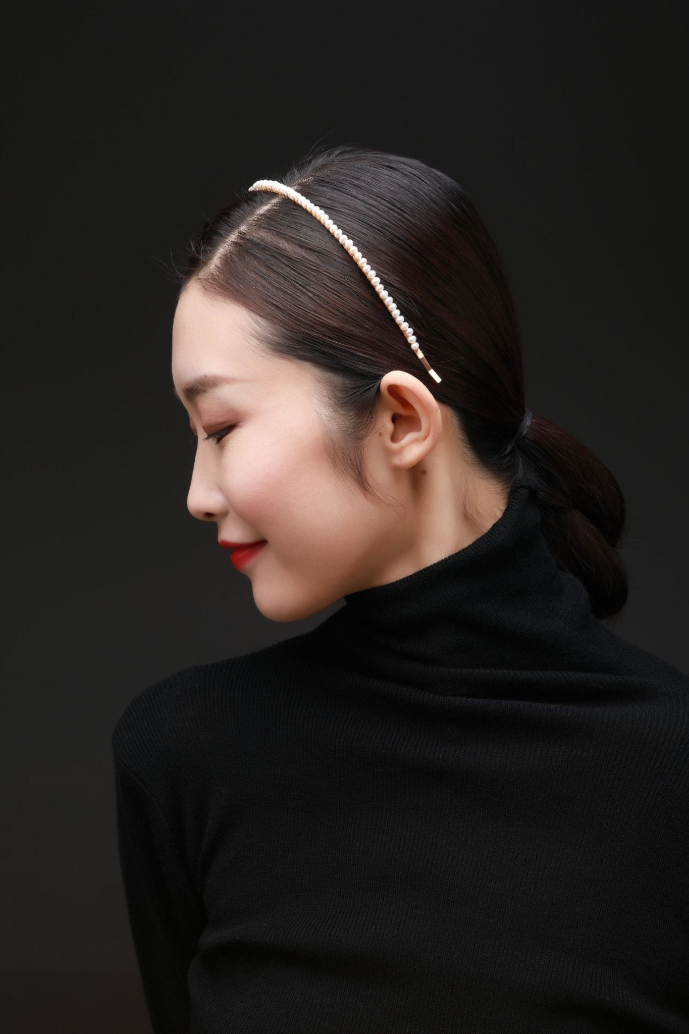 Embellished Series Small Pearl Headband Hair Pin - CKDZ2021088