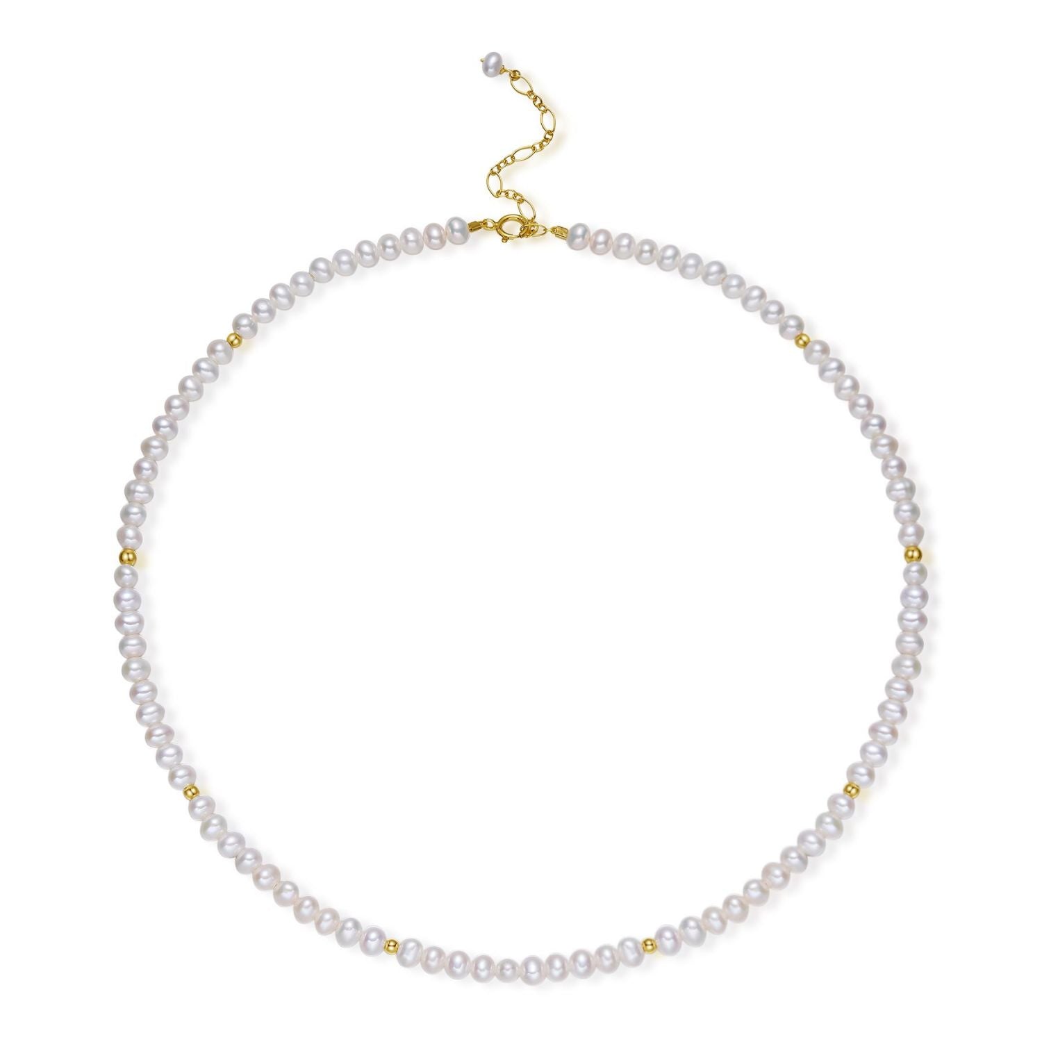 Embellished Series Delicate Plain Circle Choker Necklace - CKDZ2021165