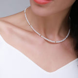 Embellished Series Delicate Plain Circle Choker Necklace - CKDZ2021165