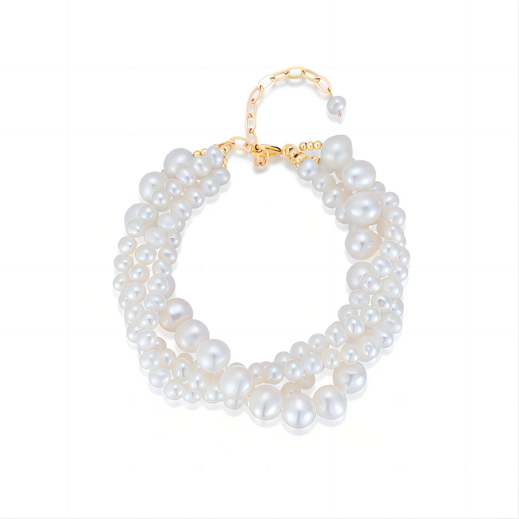 Embellished Series Multi - Layer Pearl Beaded Bracelet - CKDZ2021170