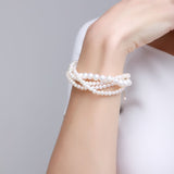 Embellished Series Multi - Layer Pearl Beaded Bracelet - CKDZ2021170