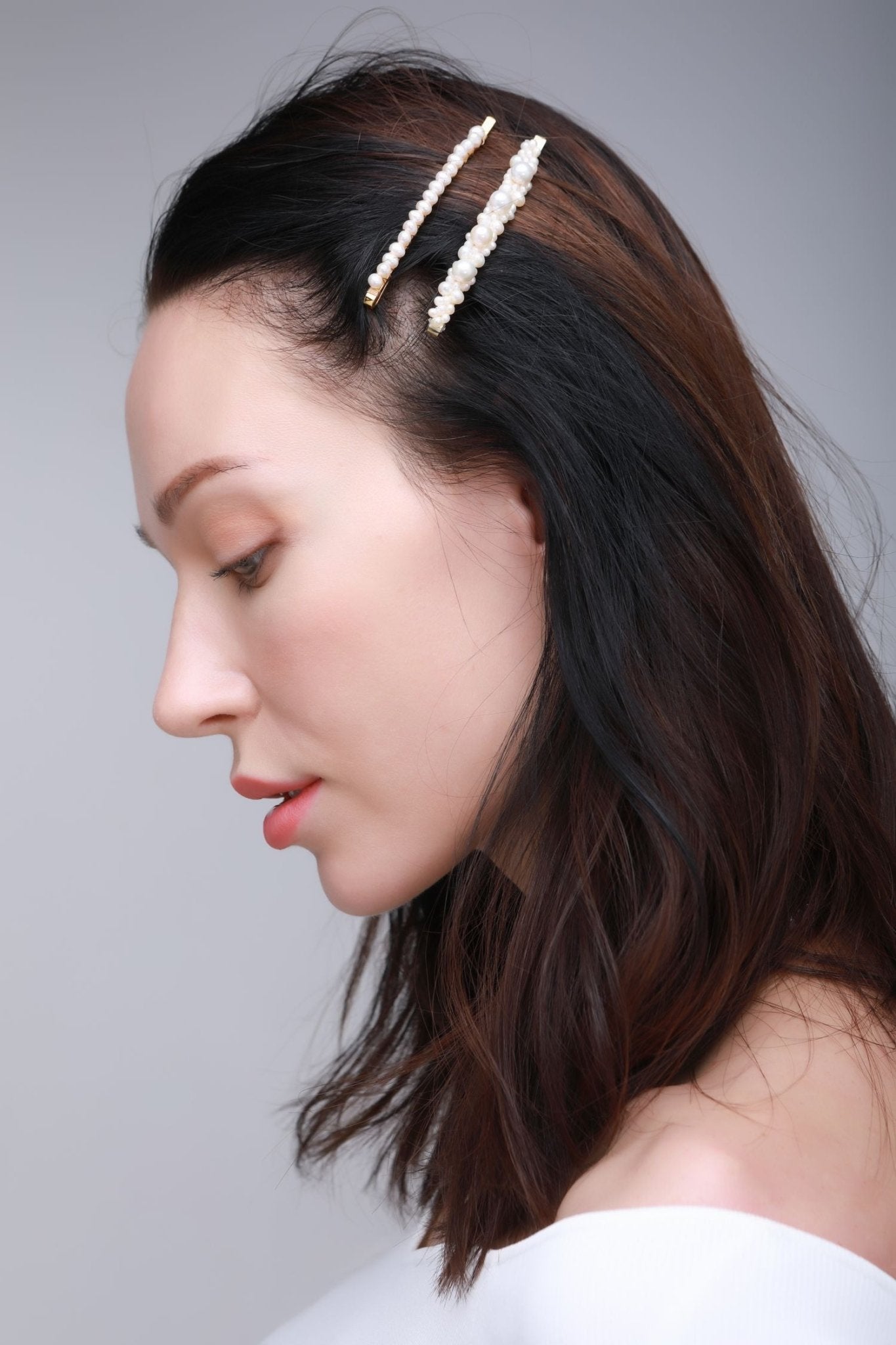 Embellished Series Lace Pearl Hair Pin - CKDZ2021172