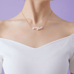 Embellished Series Double - layer Gradient Pearl Gourd Necklace - CKDZ2022258