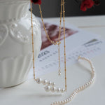 Embellished Series Double - layer Gradient Pearl Gourd Necklace - CKDZ2022258