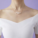 Embellished Series Double - layer Gradient Pearl Gourd Necklace - CKDZ2022258