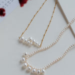 Embellished Series Double - layer Gradient Pearl Gourd Necklace - CKDZ2022258