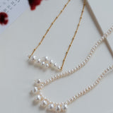 Embellished Series Double - layer Gradient Pearl Gourd Necklace - CKDZ2022258