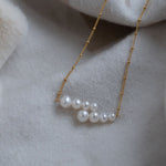 Embellished Series Double - layer Gradient Pearl Gourd Necklace - CKDZ2022258