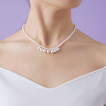 Embellished Series Smiling Pearl Beaded Necklace - CKDZ2022259