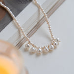 Embellished Series Smiling Pearl Beaded Necklace - CKDZ2022259