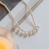 Embellished Series Smiling Pearl Beaded Necklace - CKDZ2022259